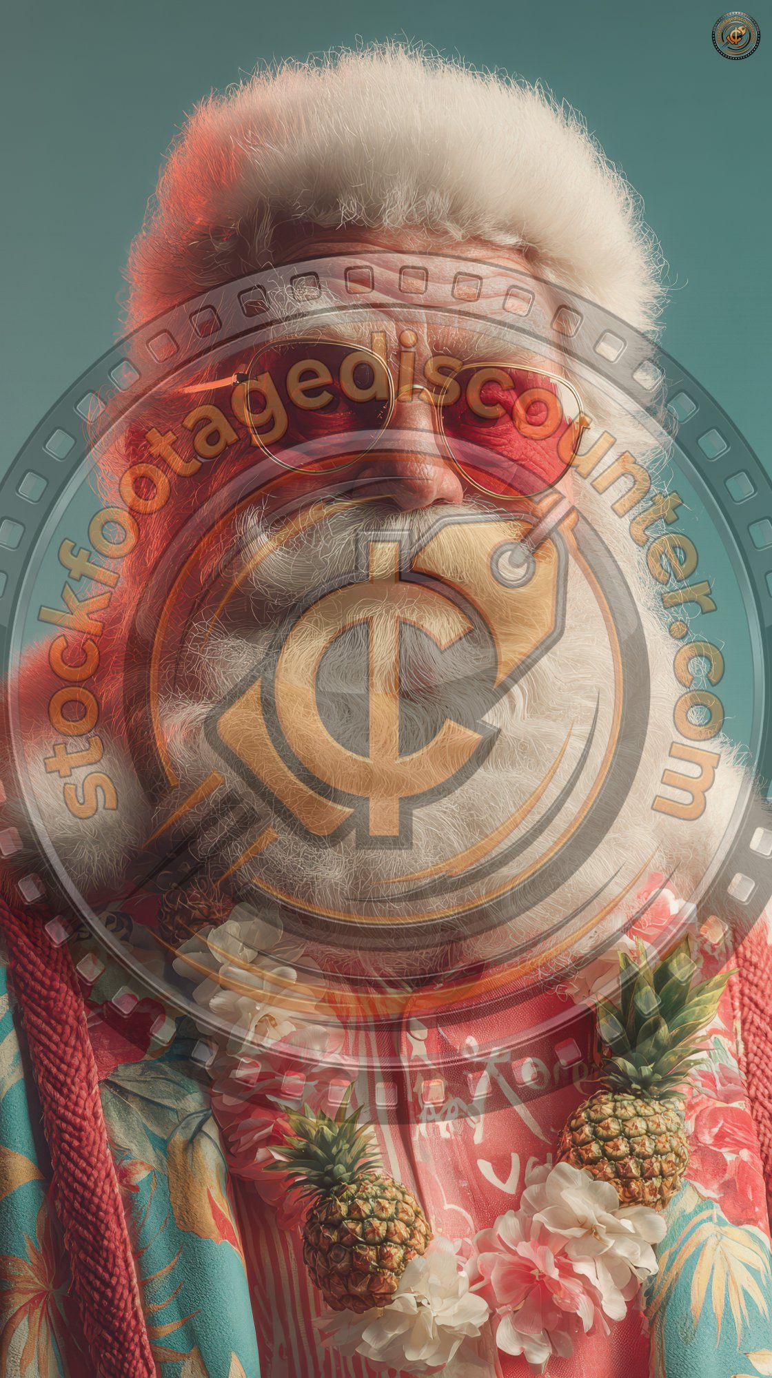 Santa Claus In Sunglasses Enjoying A Tropical Chr 6206c95a 06a0 49e0 8b3f 97888701f058 3 Gigapixel Standard 6x