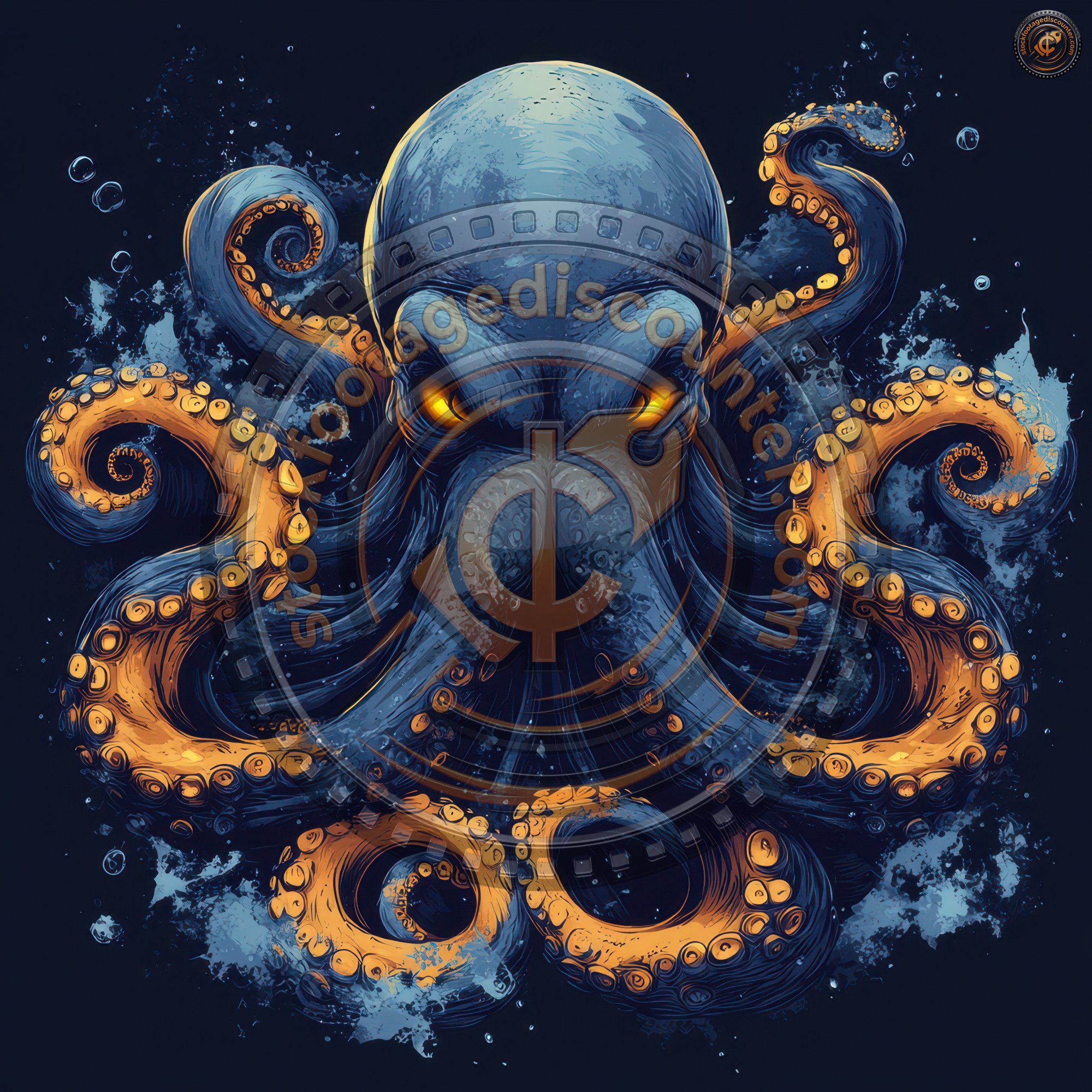 Sea Monster Kraken Octopus Underwater Animal 18044dba 3f9e 4c3c B53e 29a64105da7f 2 Gigapixel Standard 6x