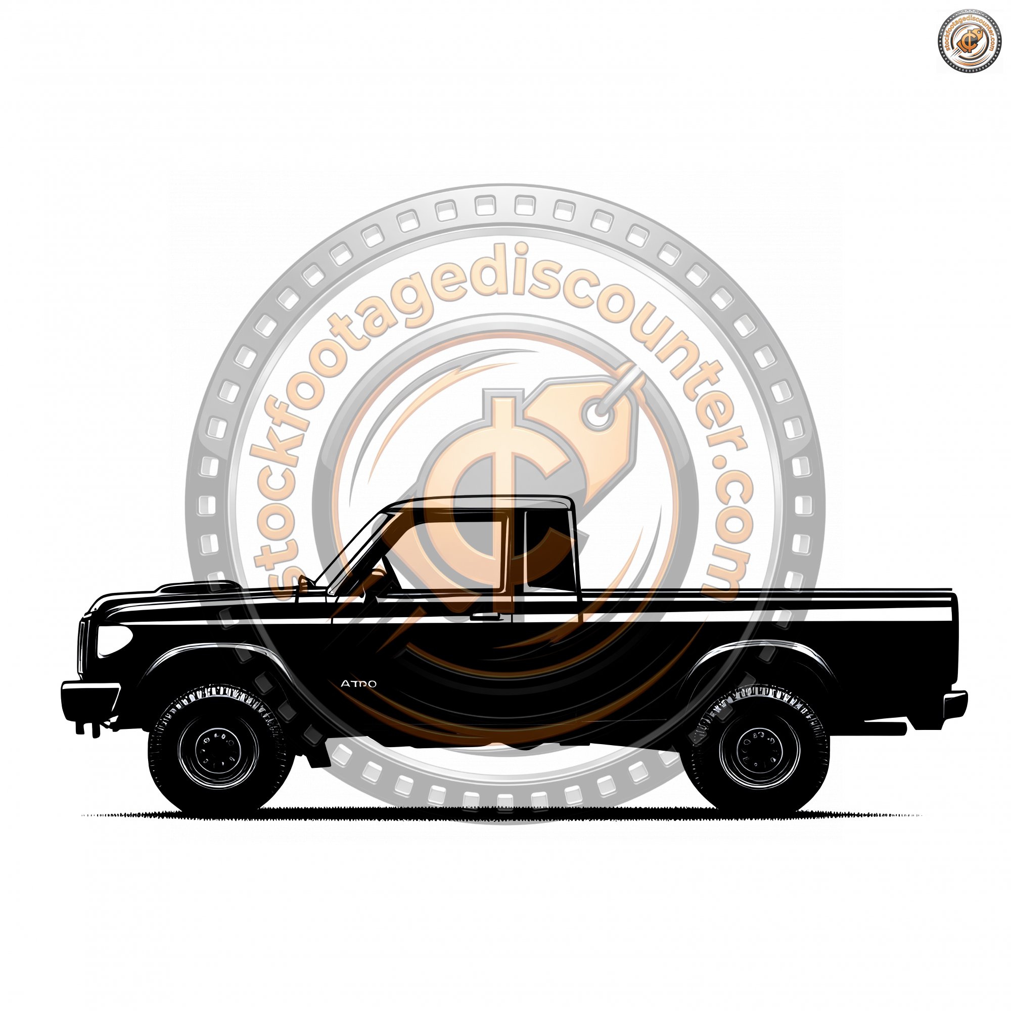Silhouette Of A Pick Up Car From A Side View 533e1ba8 4761 4f15 Bcb3 4d244a675214 1 Gigapixel Standard 6x Silver