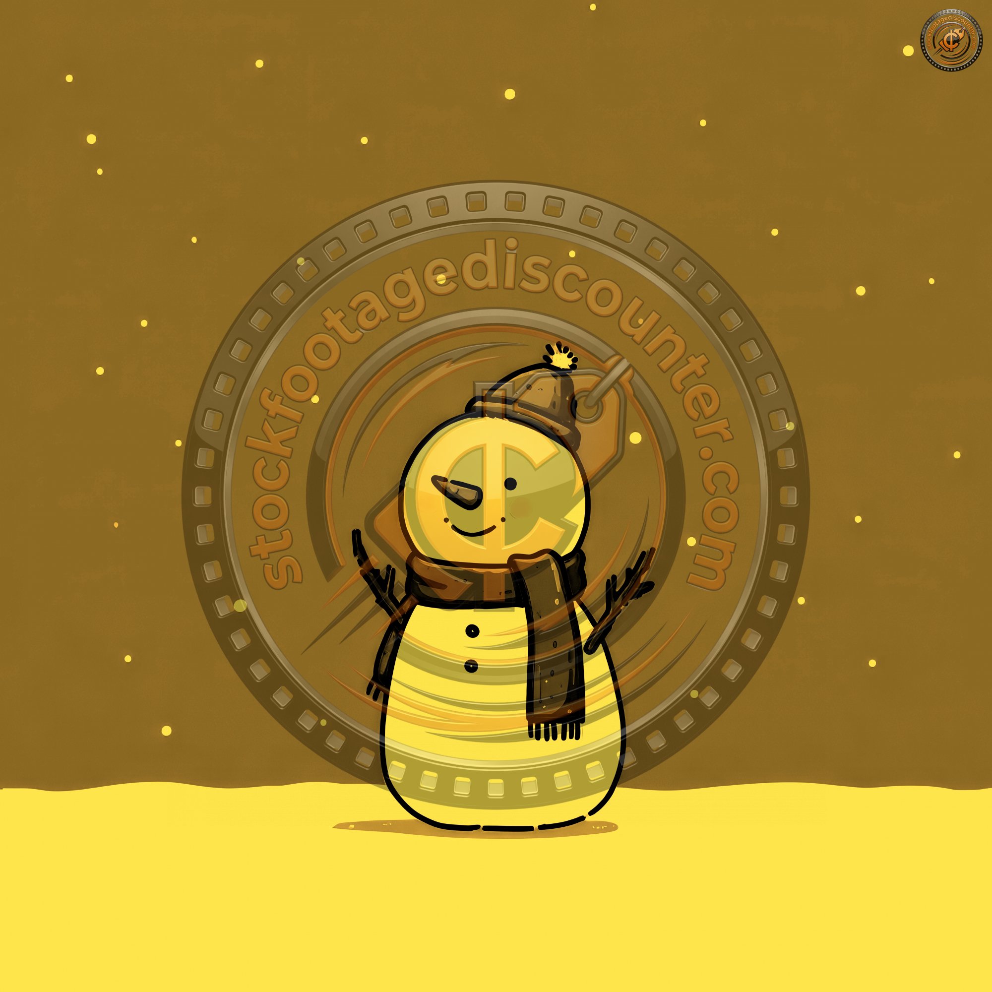 Snowman Smiling Happily Winter Scene Plain. Snowma 7eebb1da 8605 4d08 A2fe C35d2f589806 1 Gigapixel Standard 6x Gold