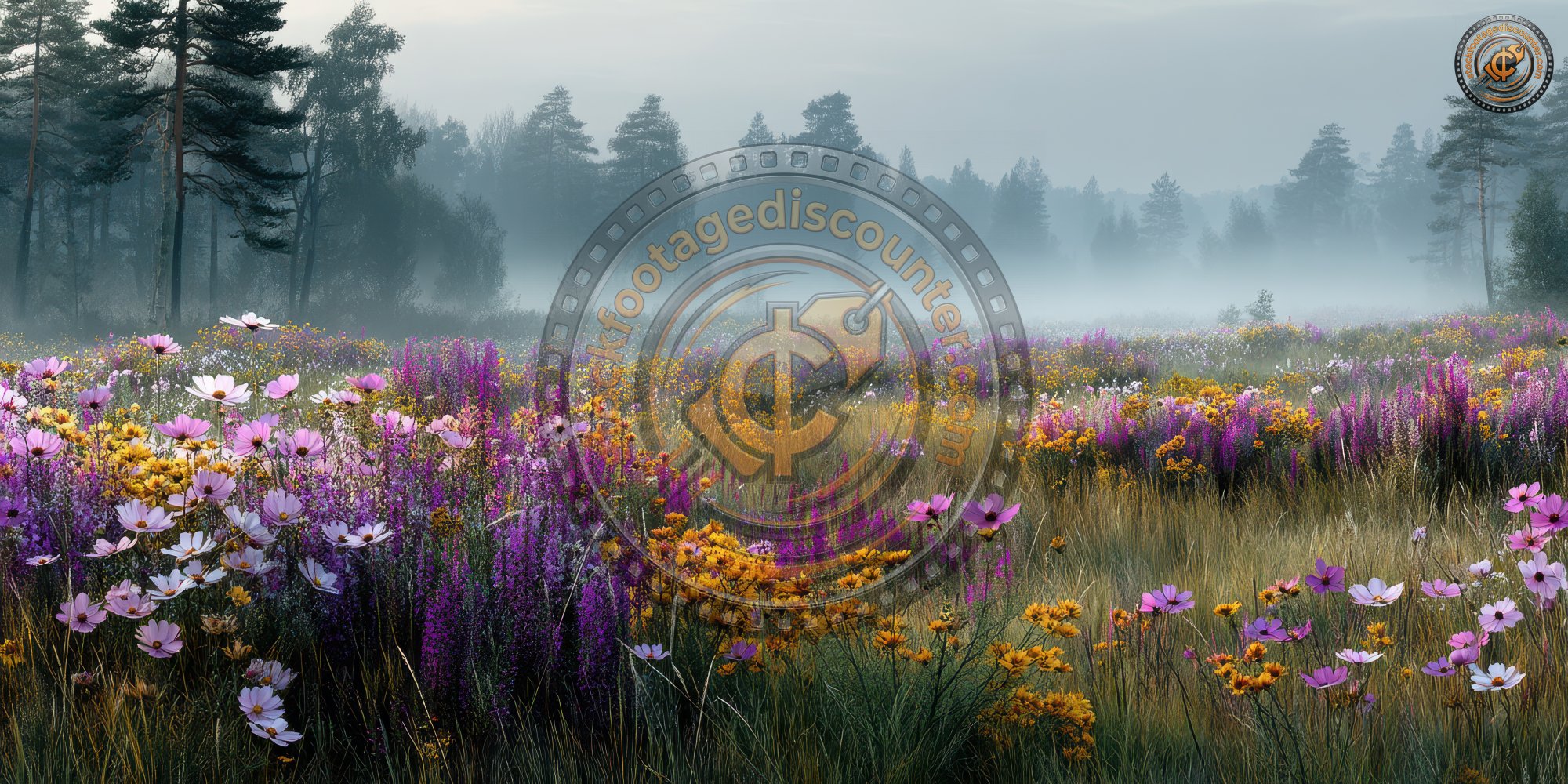 Spring Meadow With Wildflowers And Morning Mist. C053e6a7 C475 4edb 822e 187f43edc180 2 Gigapixel Standard 6x