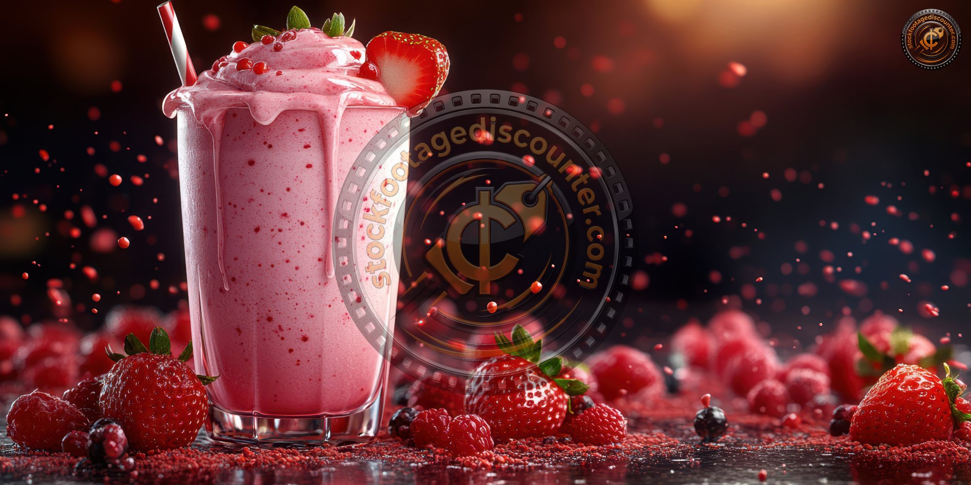 Strawberry Milkshake In A Glass With Splashes And 652b82b6 E2e3 42a2 9675 1f05e15dc4eb 0 Gigapixel Standard 6x
