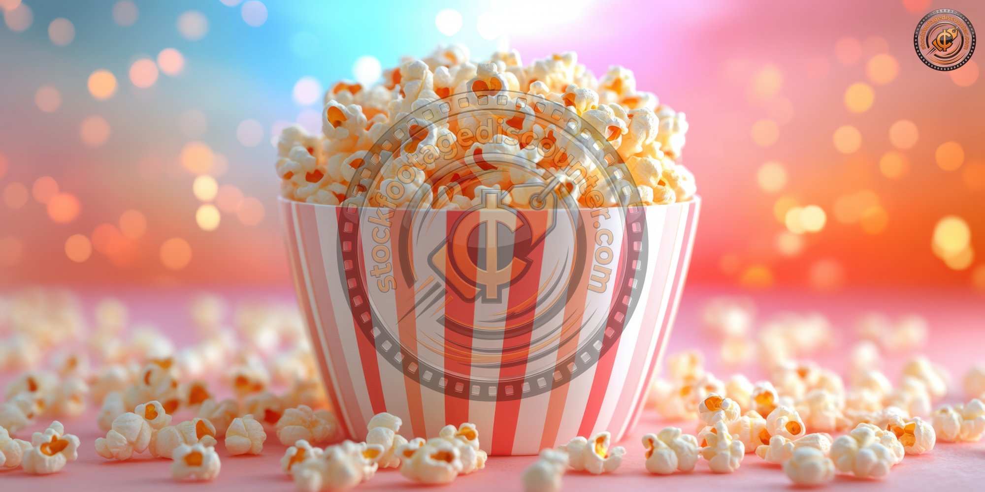 Sweet Popcorn In Striped Bucket On Colorful Backg 7d2ef75b Fdac 472f Bcfe Cc5fdf444edc 1 Gigapixel Standard 6x