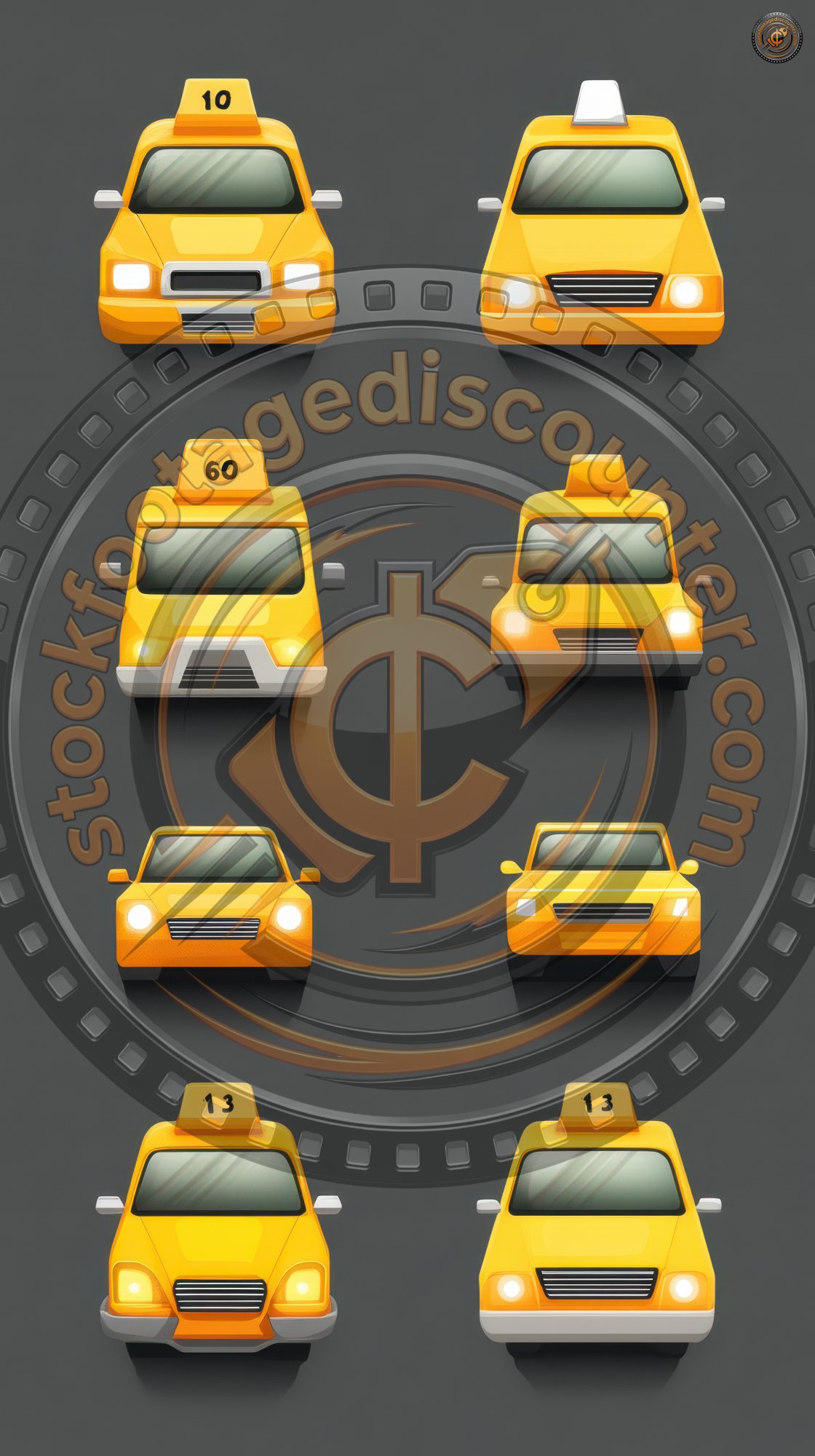 Taxi Icon Set Logo Icons Illustration Ar 9 16 1730510896 Gigapixel Standard 6x