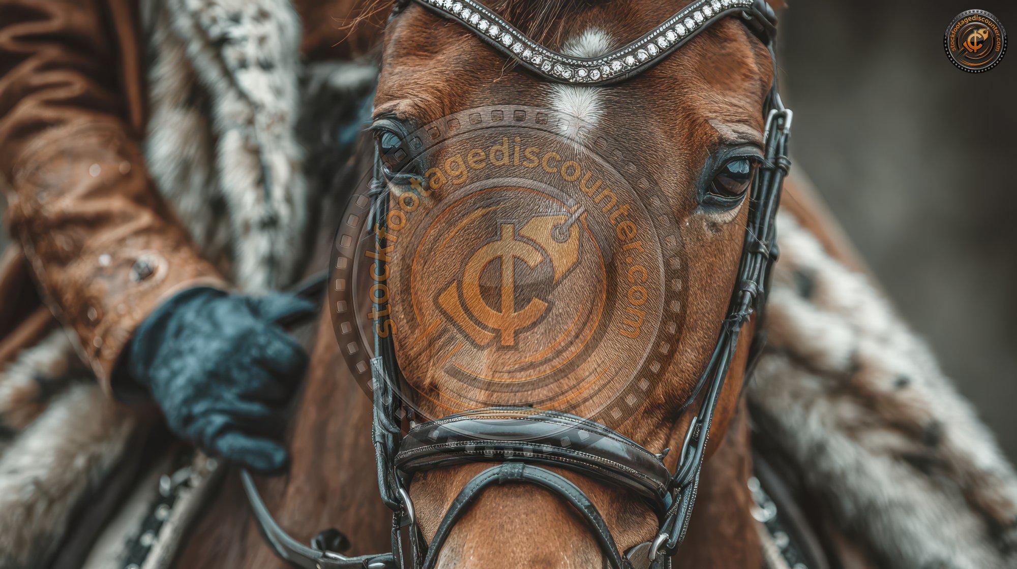 The Sorrel Horse Is Wearing A Bridle And A Blue Wa Fa4fce43 D6fe 4b96 9cf9 8da203b38098 3 Gigapixel Standard 6x