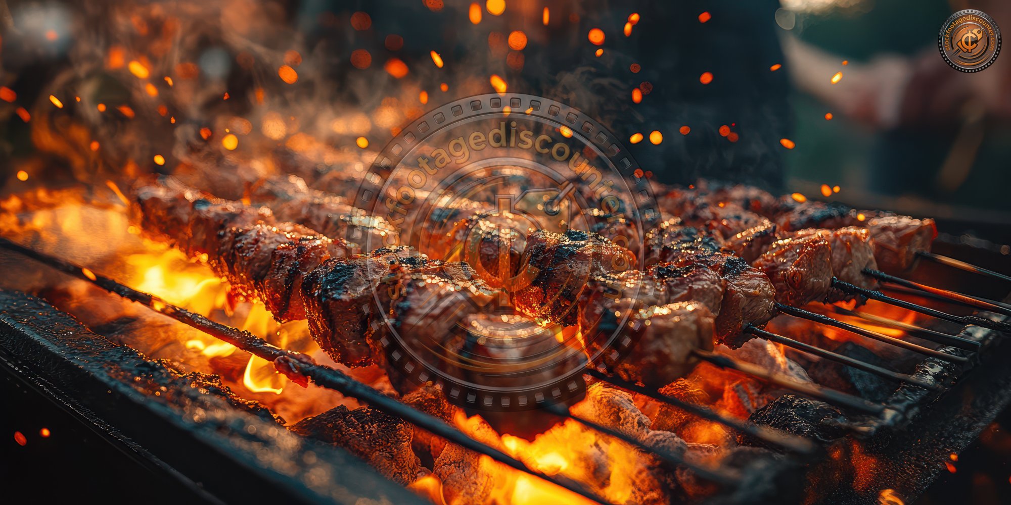 Vendor Grilling Meat Skewers Smoky Atmosphere Col 26ca6b75 5b05 44b8 B773 B9c0f864c5ca 3 Gigapixel Standard 6x