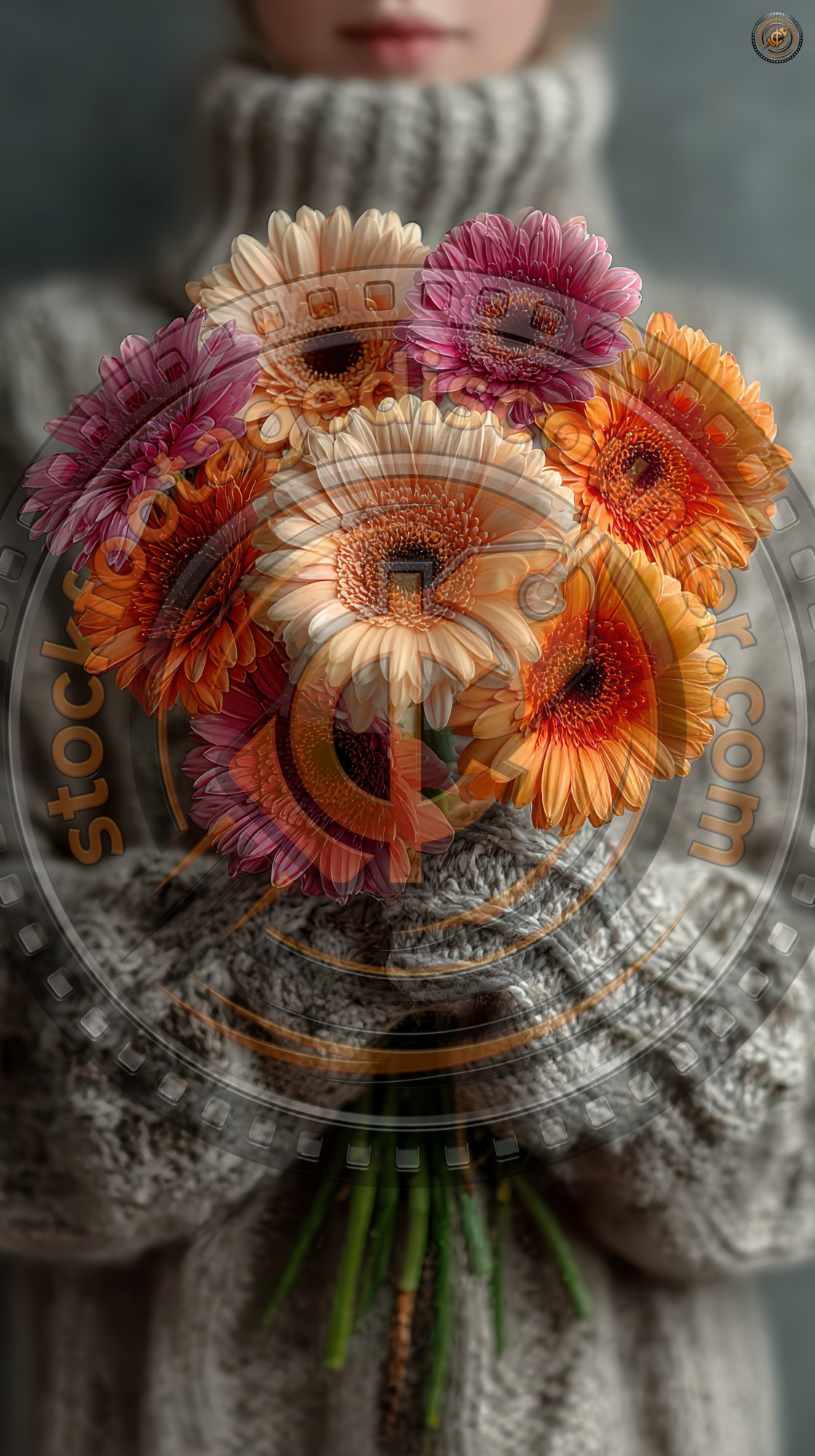 Very Nice Young Woman Holding A Fresh Blossoming 7226f4d1 3c2b 49d3 80bc A4b9b2b3abc3 1 Gigapixel Standard 6x