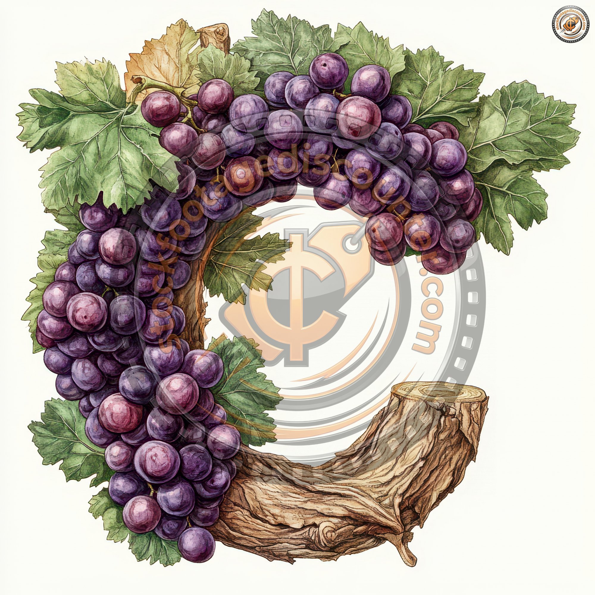 Vintage Grapes Alphabet Letter C. Vector Ill 20bd2541 90f8 4fd1 B9f1 B0119f763190 0 Gigapixel Standard 6x