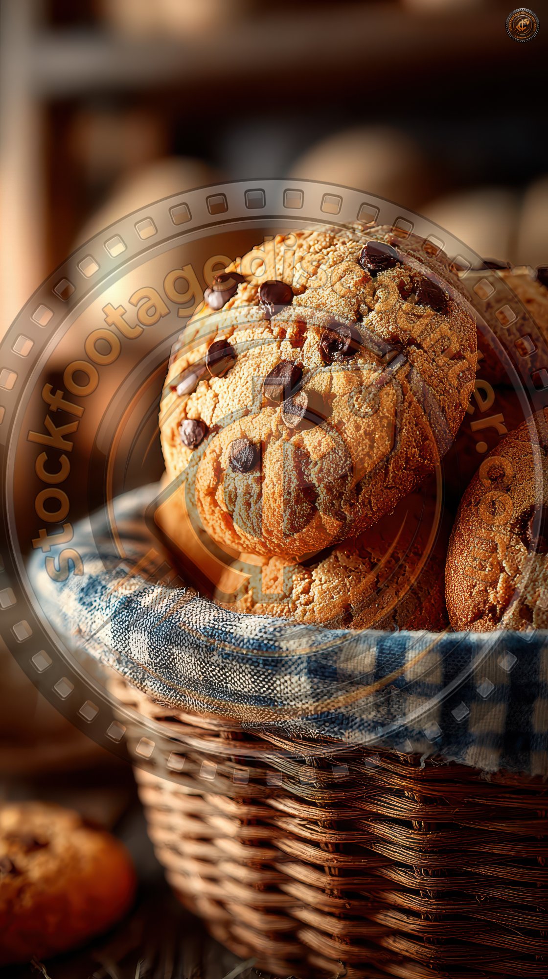 Wicker Tray With Fresh Cookies In Bakery. Bread Baking 28530258 E882 49b7 8212 8b63443b7092 3 Gigapixel Standard 6x