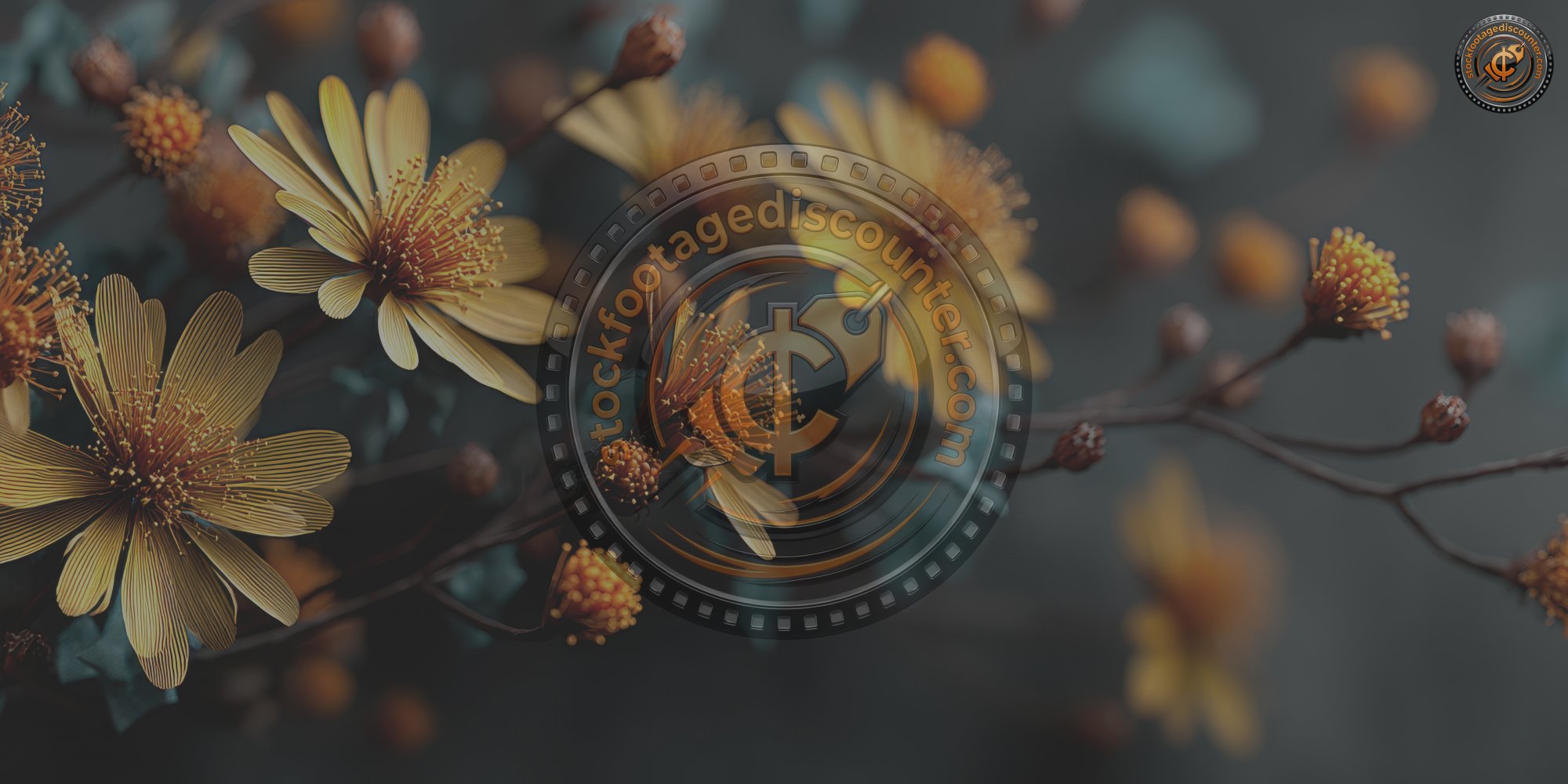 Wild Yellow Flowers On A Dark Background. Wildflo 7e8b63dc 75e4 44ee 927a Be613fdda1ac 0 Gigapixel Standard 6x Lc