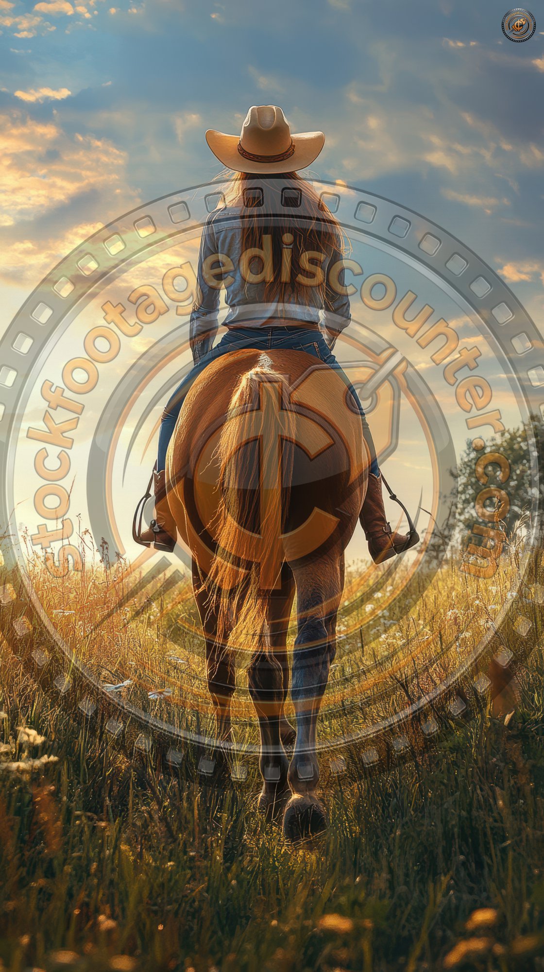 Young Cow Girl Walking Horse In Green Field. Peop E023717f Ec2f 4578 A1ad 776e294be0eb 1 Gigapixel Standard 6x