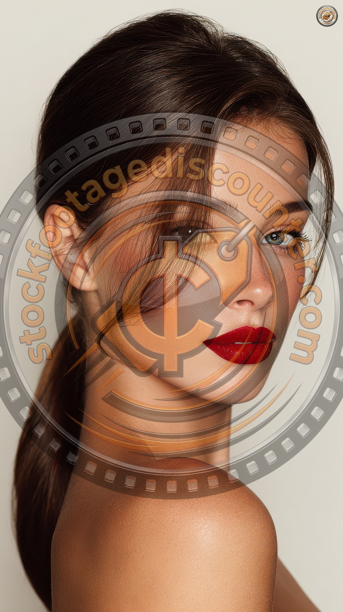 Beautiful White Girl With A Red Lipstick On Lips. 34b56148 Ef8b 4d48 98ff 22ee92471ca6 2 Gigapixel Standard 6x