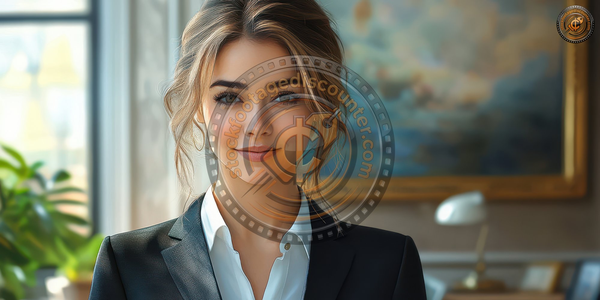 Aiartworkgerman 73027 Happy Successful Business Woman In Suit Cf23508e 0266 491e 9504 Ab77cc4936d5 2 Gigapixel Standard 6x