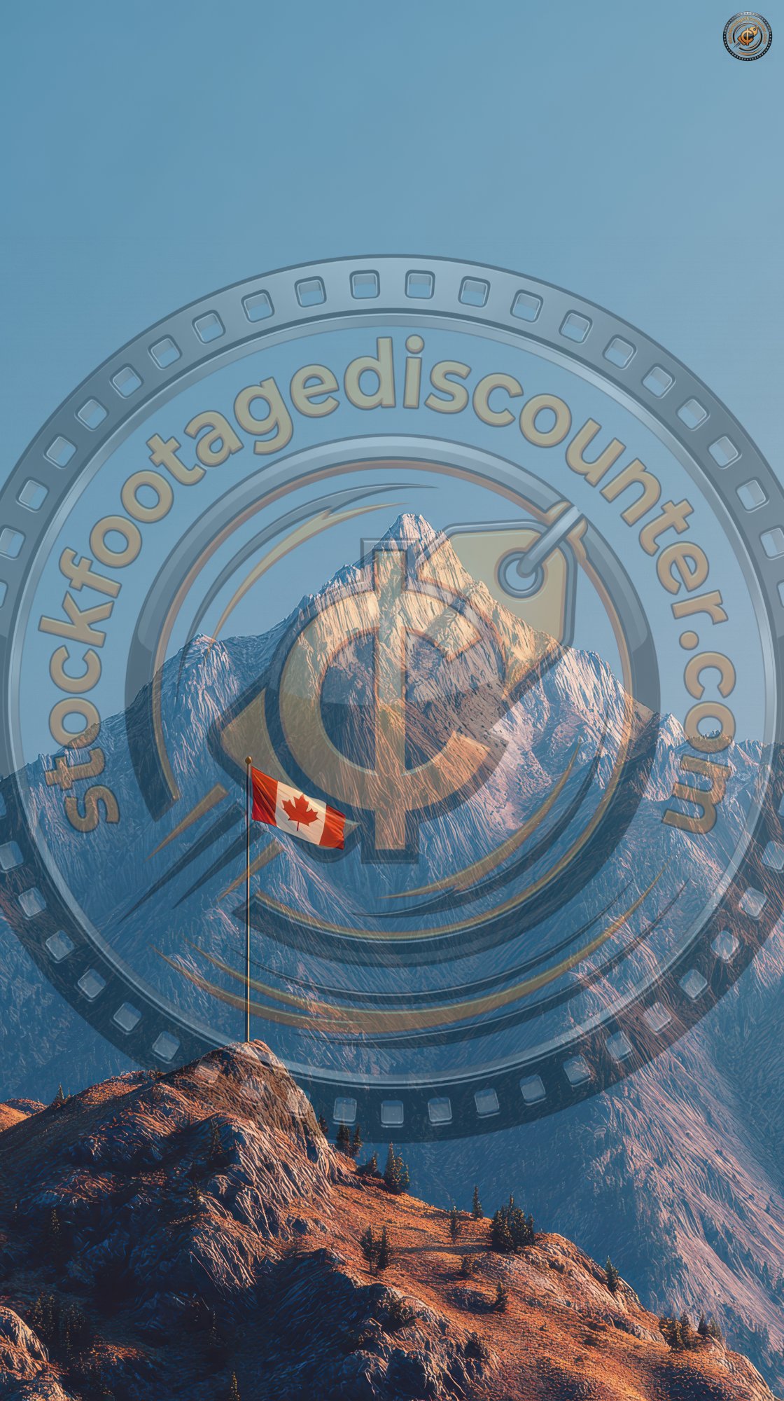 Canadian Flag With Mountain Backdrop. Canadian Fla 5afeb53d Da97 47c5 9d4a 2a746166bb46 1 Gigapixel Standard 6x