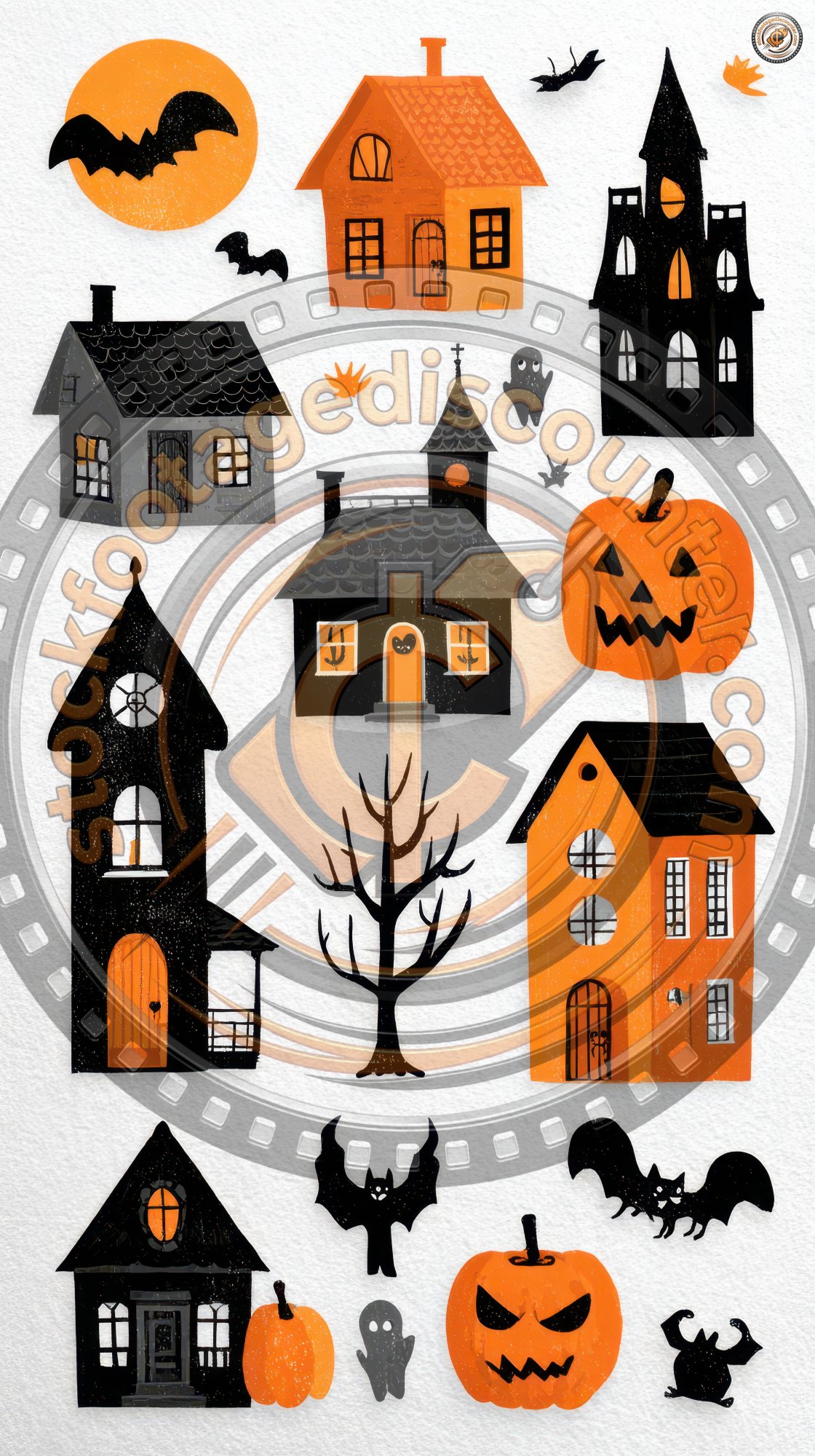 Clipart Set Of Halloween Items. Halloween Icon S 507be9be 39b4 4d1a 820e D6fbfdde3926 2 Gigapixel Standard 6x