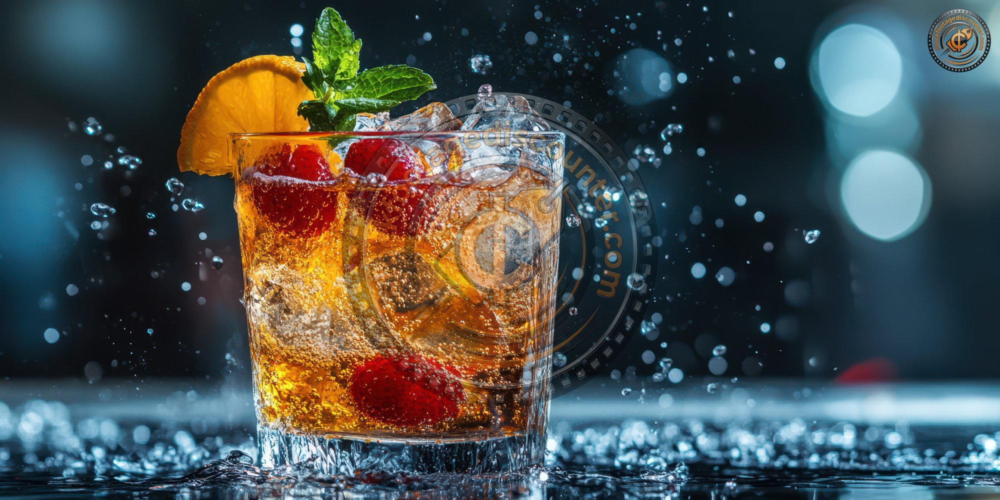 Cocktail Party On Table And Water Splash. Cocktai 640b9940 580f 426b 8655 85ed89752717 0 Gigapixel Standard 6x