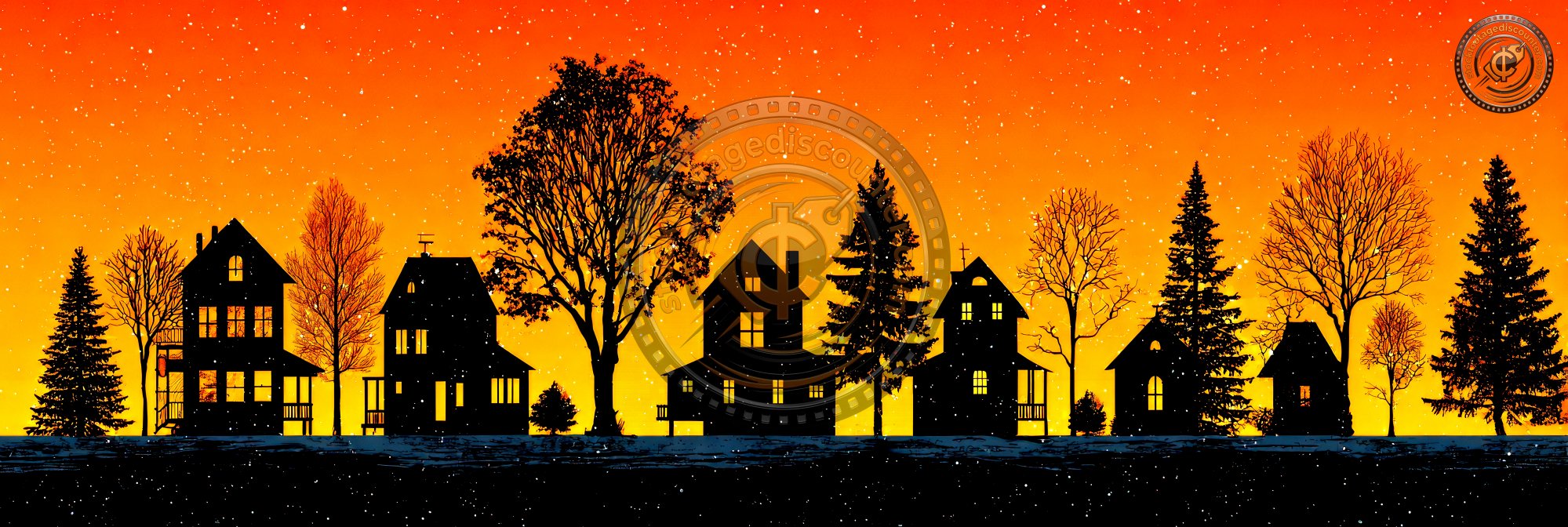 Home Silhouette. Christmas Building Logo Icon Set F6812714 A1ce 4760 B551 C8f865f5daa3 0 Gigapixel Standard 6x Hc