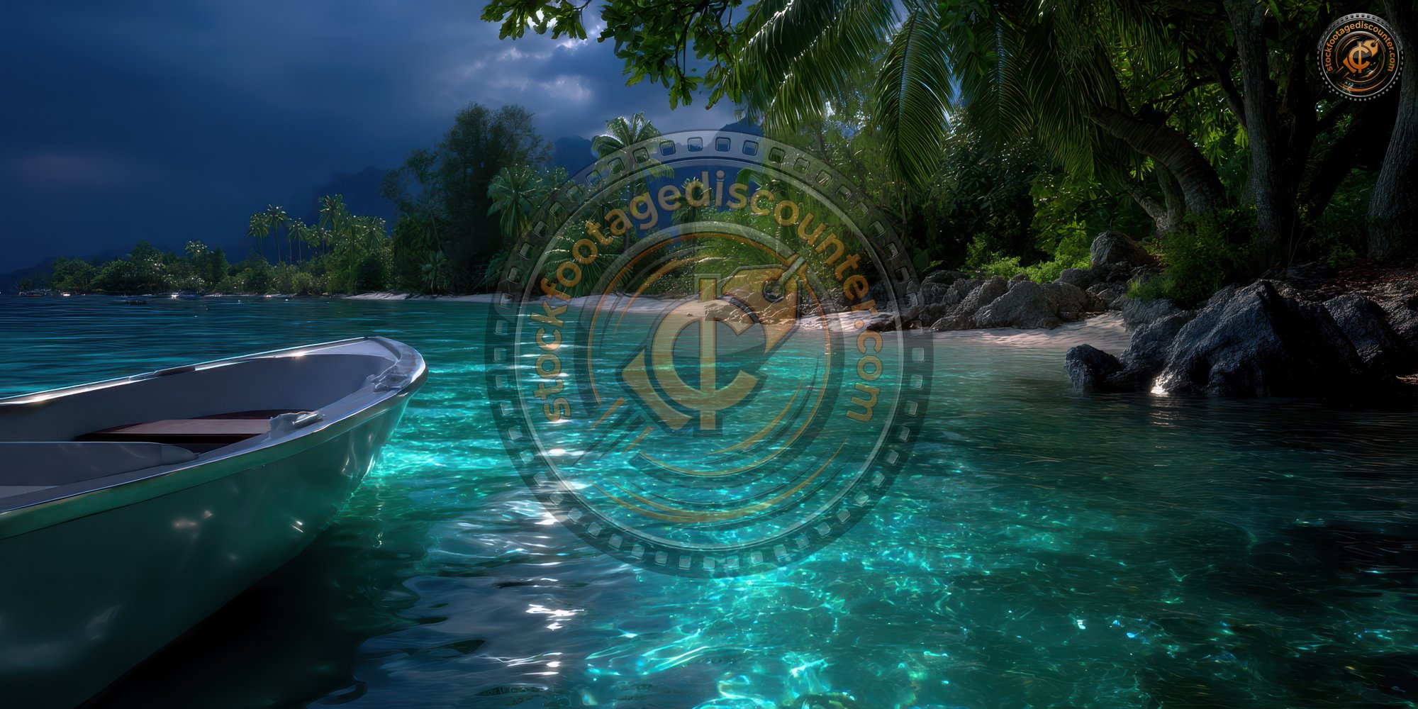 Small Island In A Lagoon With A Motor Boat. Small 11cc371e 0346 4bab Baf6 6c657f28034f 2 Gigapixel Standard 6x