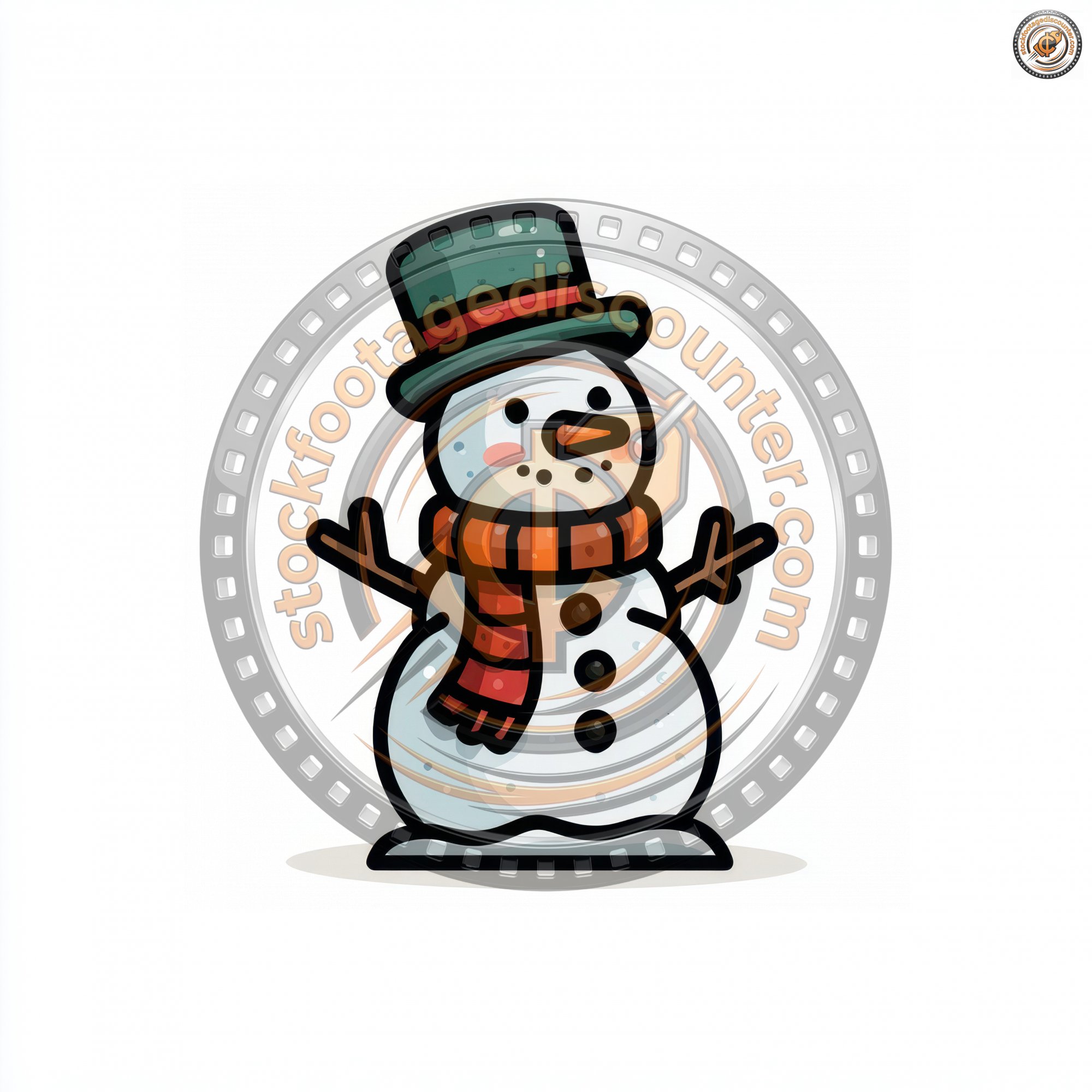 Snowman Icon On Plain White Background. Snowman Ic E6c2cc9d 0083 4bb2 9fda A0f909a8eea3 2 Gigapixel Standard 6x