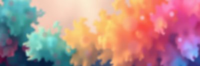 Vivid autumn leaves creating a colorful backdrop in soft focus during sunset