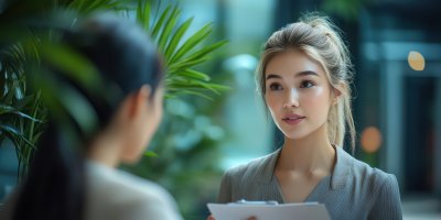 A Caucasian White Woman Has A Business Meeting In 11f63446 3574 4eea B653 D789cd217386 0 Gigapixel Standard 6x