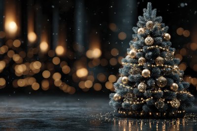 A Festive Christmas Tree Decorated With Sparkling 4b39e39e 3c6d 4e2f 8f64 31750e1fe411 1 Gigapixel Standard 6x