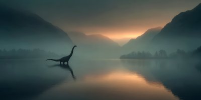 A Silhouette Of The Loch Ness Monster In A Calm L F22c3420 8b94 4c1b B666 2ea232b68943 3 Gigapixel Standard 6x Stylut