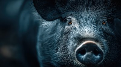 A Black Pig Shot In Close Up. Pig. Ultra Realistic F6c3dd47 0bd4 45e5 8189 8c205f28e22e 0 Gigapixel Standard 6x