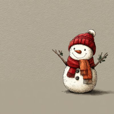A Cheerful Snowman Wearing A Red Knitted Hat And S 64c94047 F250 437c A833 716bda8fe4c3 0 Gigapixel Standard 6x