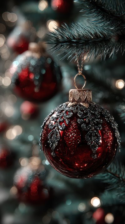 A Close Up Of A Christmas Tree With Ornaments On 07d93f01 5370 48e9 A768 3392014875c7 0 Gigapixel Standard 6x