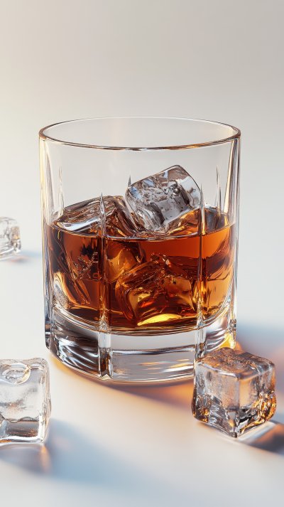 A Glass Filled With Whisky And Ice Cubes Captured 869f209d 18eb 4d08 92a9 B6582ad86abf 0 Gigapixel Standard 6x