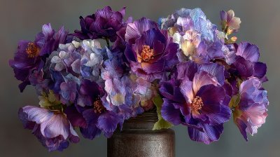 A Large Bouquet Of Artificial Flowers In A Metal E65c6808 38aa 4464 A76f Ccc63ac8ca86 3 Gigapixel Standard 6x