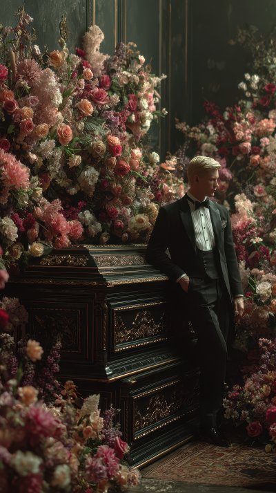 A Man In A Tuxedo Stands Beside A Floweradorned C 01ed3273 1161 471f 9ac8 5b3dac4235bf 2 Gigapixel Standard 6x