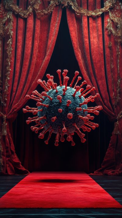 A Microscopic Virus Model Sits On A Dark Red Carp 0aa8eb12 9ab5 46fb 9f83 E9cf77cd779c 3 Gigapixel Standard 6x