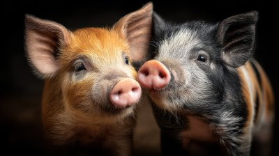 A Pair Of Oxford Sandy Black Pigs In Love. Pig. Ul 98fffc12 B0ec 40d1 9046 62ea61a2f2b7 2 Gigapixel Standard 6x