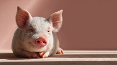 A Pig Is Rolling Around Lively On The Ground. Pig. Aced3fc4 159a 47d1 905f 24c3580a9658 0 Gigapixel Standard 6x