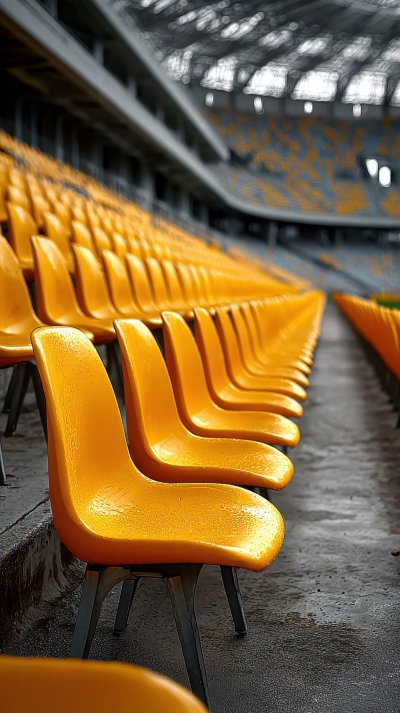 A Row Of Yellow Plastic Chairs Reclining Chairs 998a2ef6 0425 43b6 B9e3 604d07a58ef6 1 Gigapixel Standard 6x