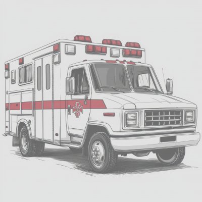 A Simple Line Art Illustration Of An Ambulance. I B071665a C226 4bc0 8108 5e60d7a67e75 2 Gigapixel Standard 6x Lc