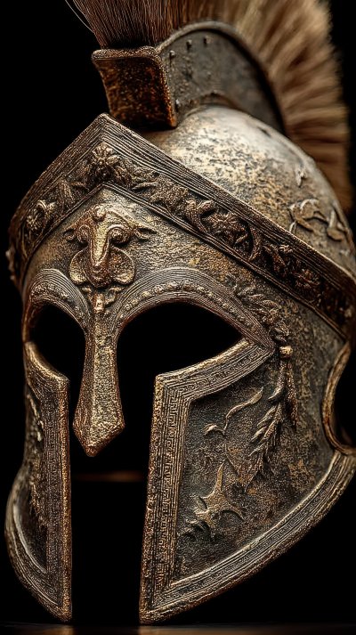 A Wonderful Golden Spartan Helmet As Part Of The 2d56591c 09e6 4388 9043 0f39ba58f578 1 Gigapixel Standard 6x