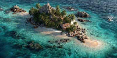 Aerial View Of A Small Tropical Island With White E07dcee6 582d 42b2 B418 A8fde972f1e4 1 Gigapixel Standard 6x