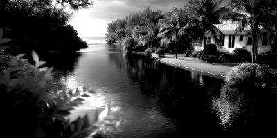 Aerial View Of Rich Neighborhood With Expensive V Fcc42850 7349 4b93 928c 4a9c617eec64 1 Gigapixel Standard 6x Bw