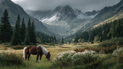 Amidst A Serene Mountain Backdrop A Magnificent H Dab9b02d 4f7c 433a Af51 Ea1598fa04cd 2 Gigapixel Standard 6x