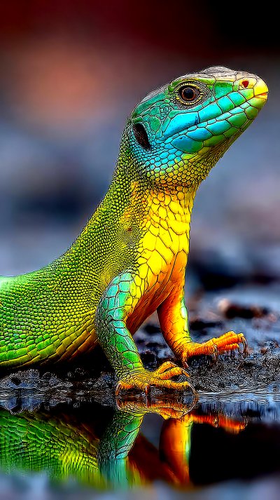 An Beautiful Adult Male Green Lizard Lacert 07b0eca8 Ca7f 4571 A1f2 F6bf23b88559 1 Gigapixel Standard 6x Hc