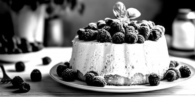 Angel Food Cake On White Plate Photo Shoot For Ad 3f63adfa 161a 4868 8d89 3f9173ecc7b5 3 Gigapixel Standard 6x Bw