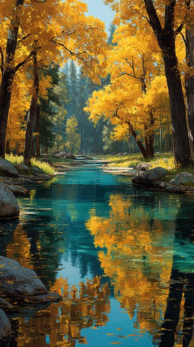 Art Beautiful Autumn Landscape With Yellow Autumn 79f664a9 93d7 4693 9f16 D7c2b5500431 3 Gigapixel Standard 6x