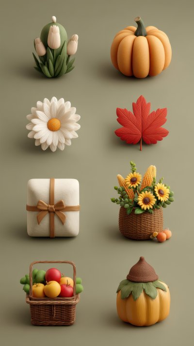 Autumn 3d Icon. Thanks Giving Icon Set. Illustra E2b9b589 Ab22 4864 Bf7d Fb80dcb30d4d 0 Gigapixel Standard 6x