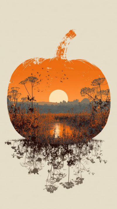 Autumn Harvest Double Exposure Of Pumpkin In Fie Dcbc6e2b 1db0 4975 A1cd 76cbb06664bc 0 Gigapixel Standard 6x