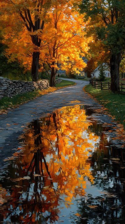 Autumn Leaves On Country Road Near Woodstock Verm Be2a9545 Fdc5 41f9 8310 Ef2ebf58a6ac 2 Gigapixel Standard 6x