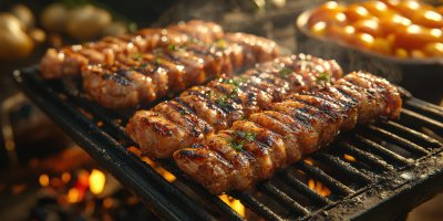 Bbq Party. Focus On Barbecue Grill With Food. Mea 763d2923 5d71 4fbb 99a0 Efad66661af4 2 Gigapixel Standard 6x