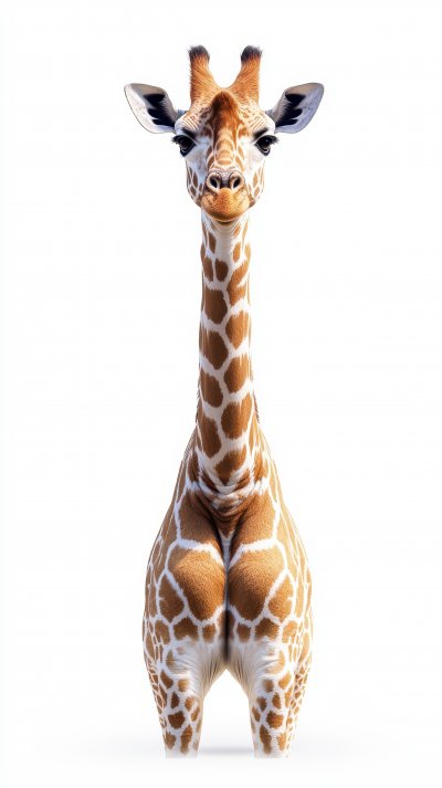 Back Of Giraffe Isolated On White Background. Giraf D1d75e30 554a 4884 Bc96 Cfe740825d01 1 Gigapixel Standard 6x